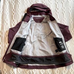 Womens Black Diamond ski shell.